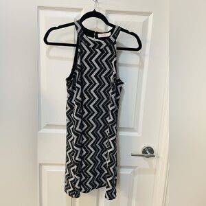 Candie's Black and White Textured Dress